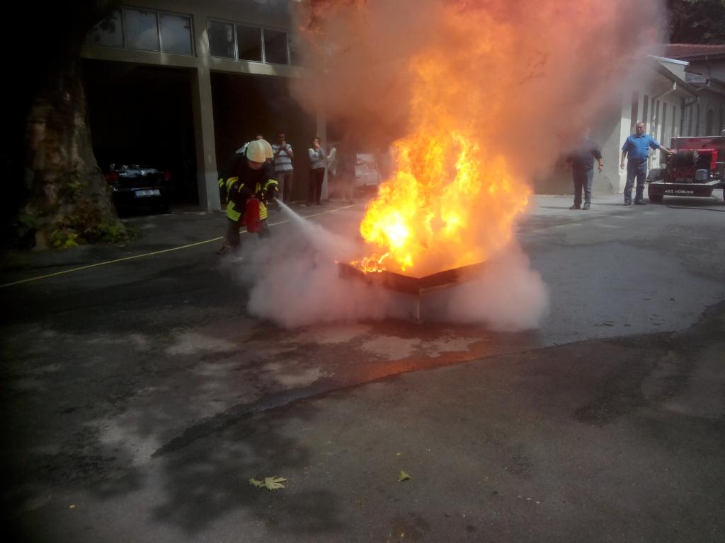 Kandilli Kampüsü'nde yangın tatbikatı başarıyla sonuçlandı﻿﻿