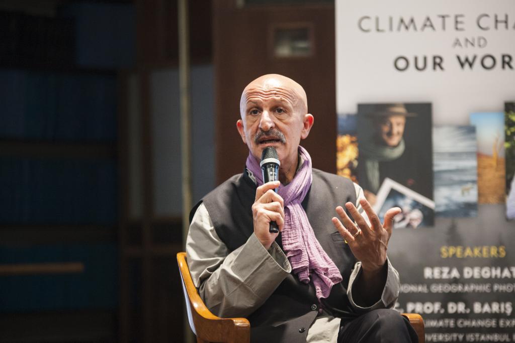 Dünyaca ünlü fotoğrafçı Reza Deghati iklim için Boğaziçi'ndeydi