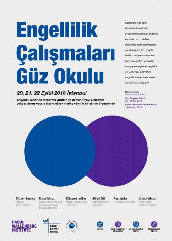 Boğaziçi Üniversitesi'nden Engellilik Çalışmaları Güz Okulu