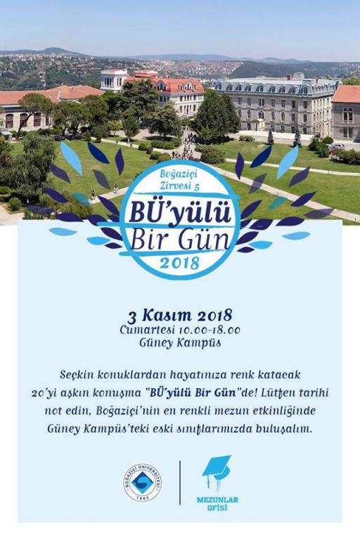 Boğaziçi Üniversitesi'nin en renkli mezun buluşması  “BÜ'yülü Bir Gün'' 3 Kasım'da