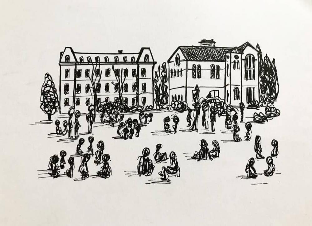 Çizgilerde hayat bulan kampüs