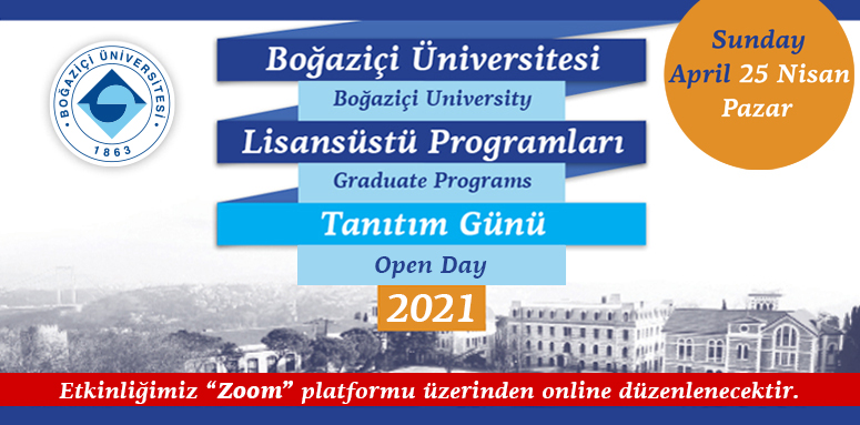 Boğaziçi Üniversitesi lisansüstü ve doktora programlarıyla tanışmak isteyen tüm adayları bekliyor!