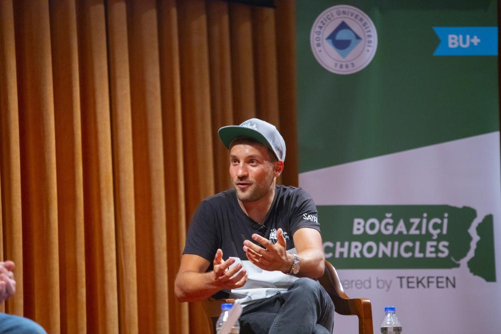 Fransız Land Artist Saype Boğaziçi'nde konuştu: "Türkiye'de çalışmak bir hayalin gerçekleşmesi"