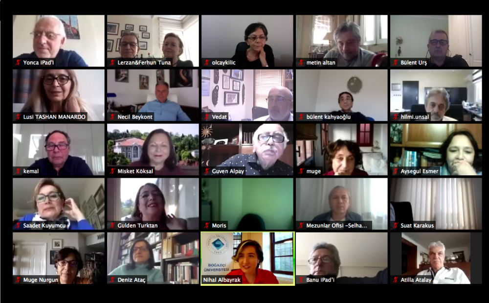 BÜ'80 mezunları 40'ncı yıllarını çevrimiçi kutladı