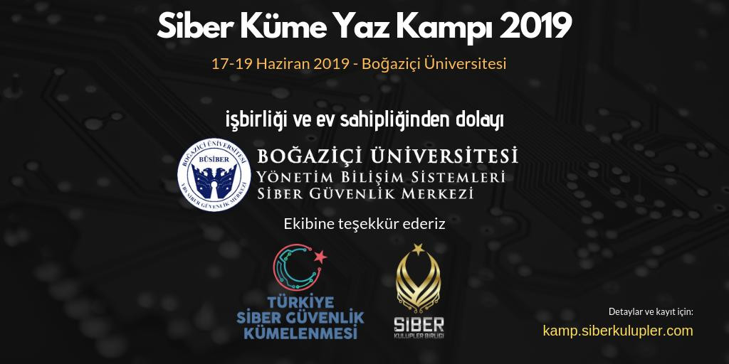 Siber Yaz Kamp 2019 (Siber Küme)