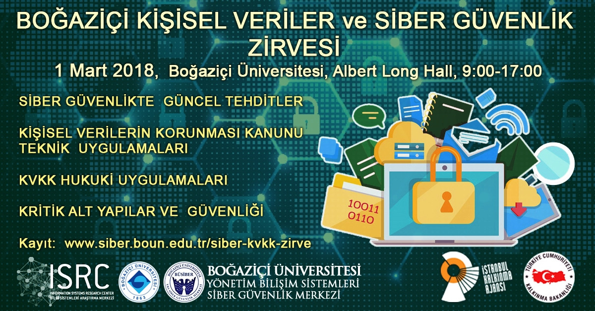 01 Mart 2018 Boğaziçi Kişisel veriler ve Siber Güvenlik Zirvesi