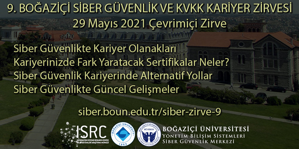 9. Boğaziçi Siber Güvenlik ve KVKK Kariyer Zirvesi