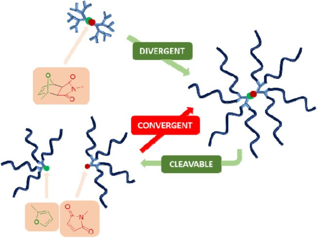 Multiarm Star Polymers with a Thermally Cleavable Core: A “Grafting-from” Approach Paves the Way