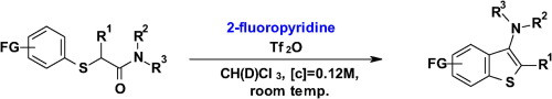 Access to Functionalized 3-Amino-Benzothiophenes Using Keteniminium Intermediates