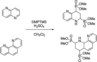 Diphosphonylation of Aromatic Diazaheterocycles and Theoretical Rationalization of Product Yields