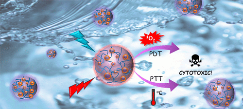 Surfactant-Free Direct Access to Porphyrin-Cross-Linked Nanogels for Photodynamic and Photothermal Therapy