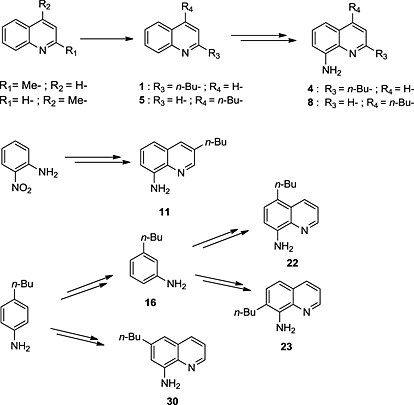 A Systematic Study on the Synthesis of n-Butyl Substituted 8-Aminoquinolines
