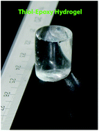 Designing functionalizable hydrogels through thiol–epoxy coupling chemistry