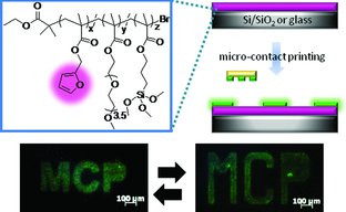 Functionalization of Reactive Polymeric Coatings via Diels–Alder Reaction Using Microcontact Printing
