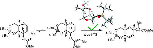 Computational Study of Factors Controlling the Boat and Chair Transition States of Ireland−Claisen Rearrangements
