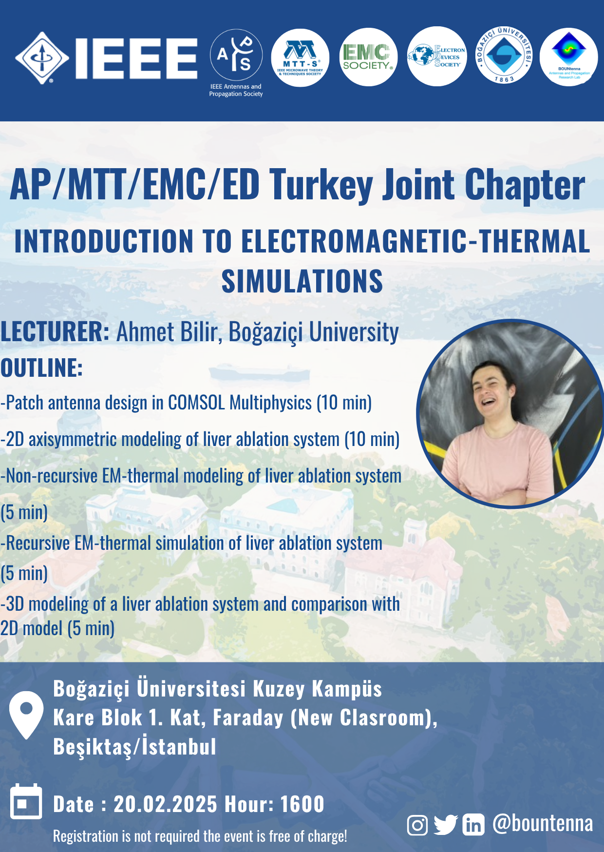 AP/MTT/EMC/ED Turkey Joint Chapter: Introductıon to electromagnetıc-thermal sımulatıons