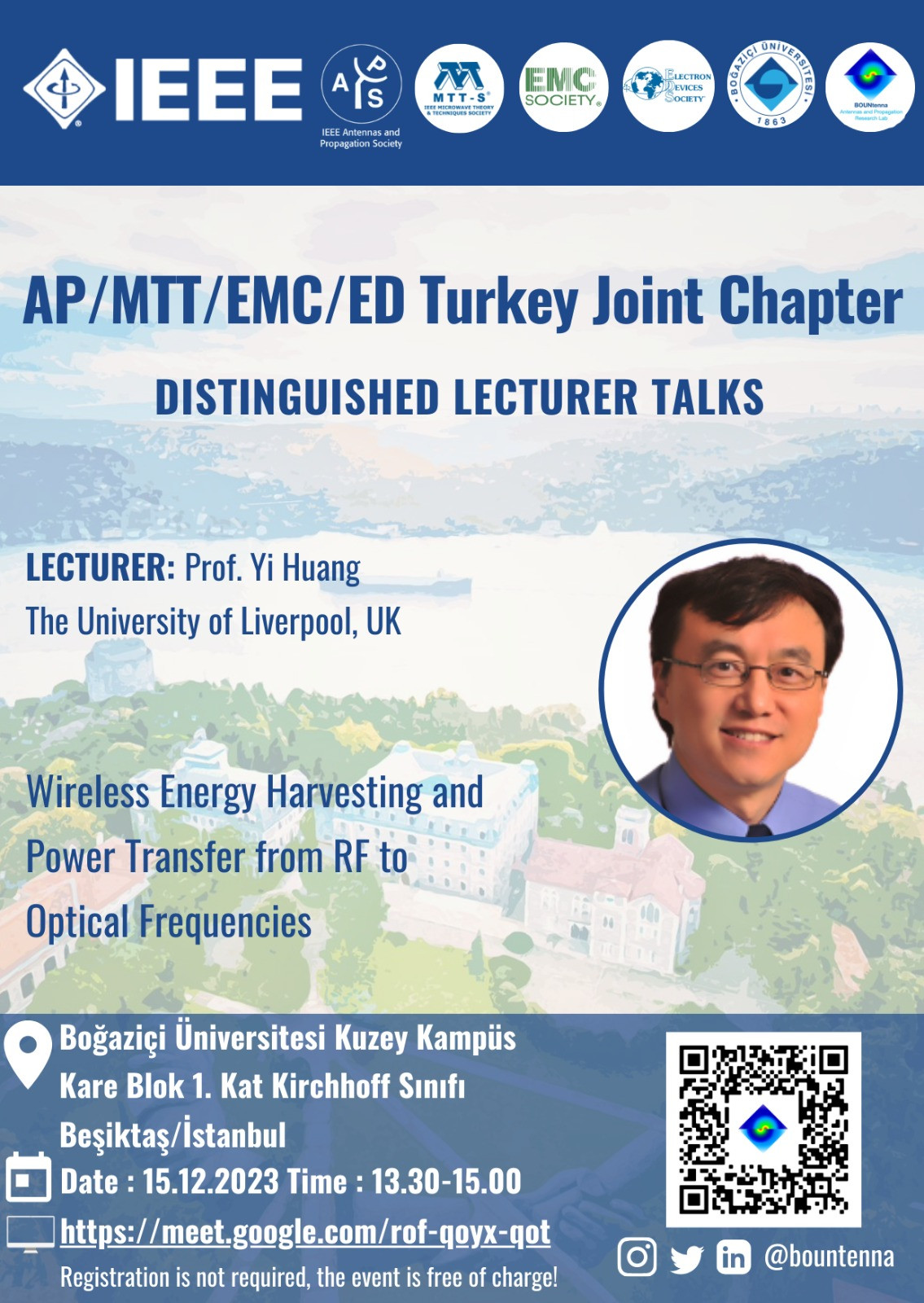 DISTINGUISHED LECTURER TALKS/ISTANBUL, PROF. YI HUANG