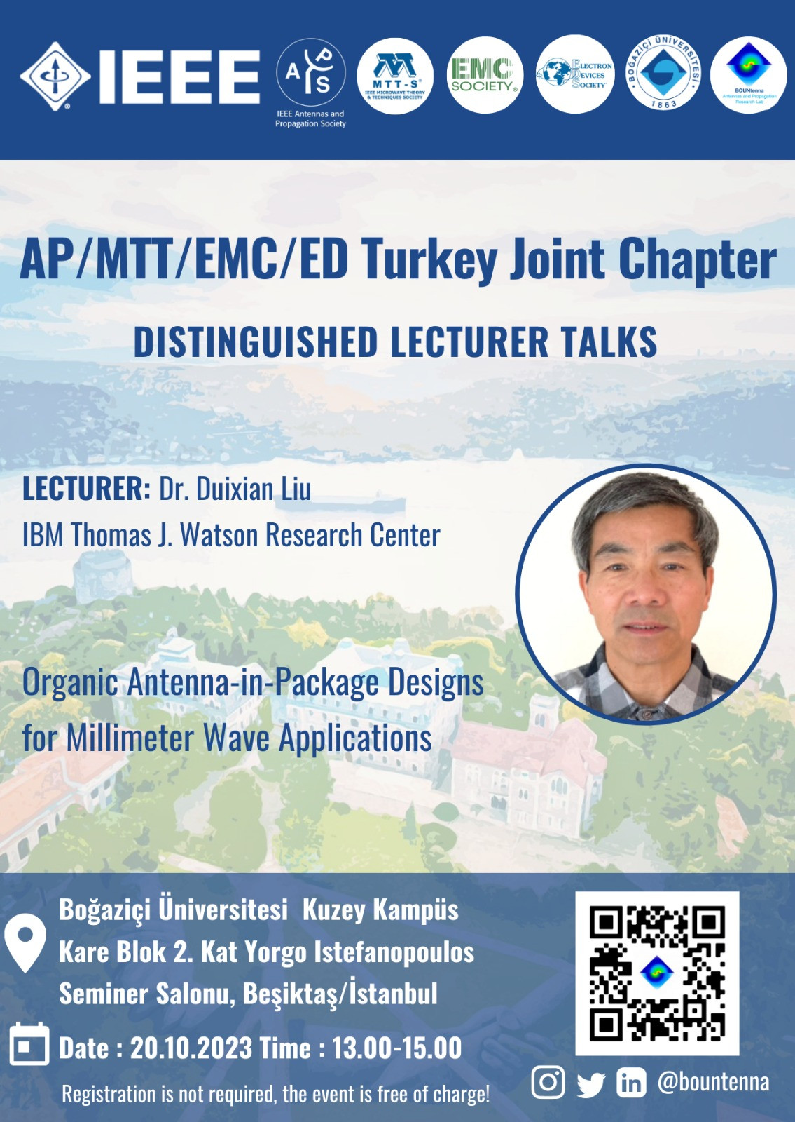 DISTINGUISHED LECTURER TALKS/ISTANBUL, DR. DUIXIAN LIU