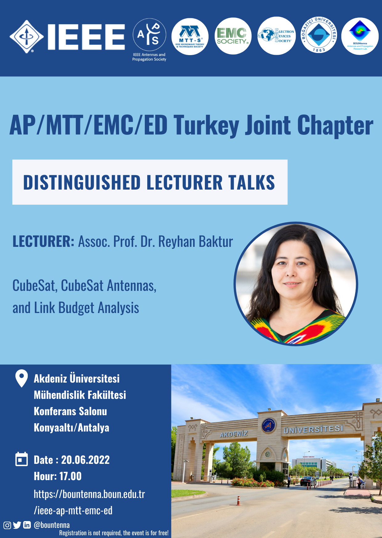 DISTINGUISHED LECTURER TALKS/ANTALYA, ASSOC. PROF. REYHAN BAKTUR
