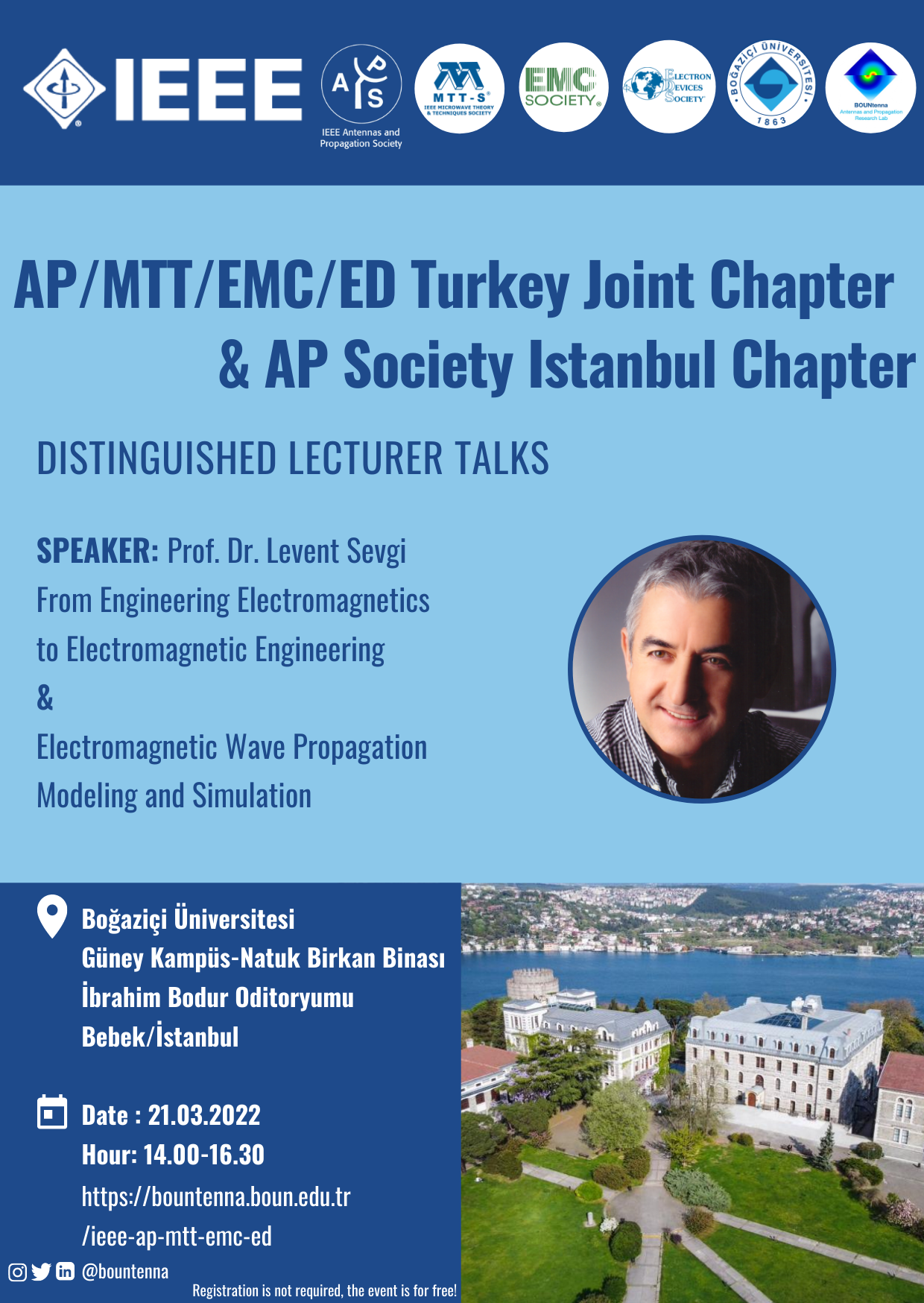 DISTINGUISHED LECTURER TALKS/ISTANBUL, PROF. LEVENT SEVGI