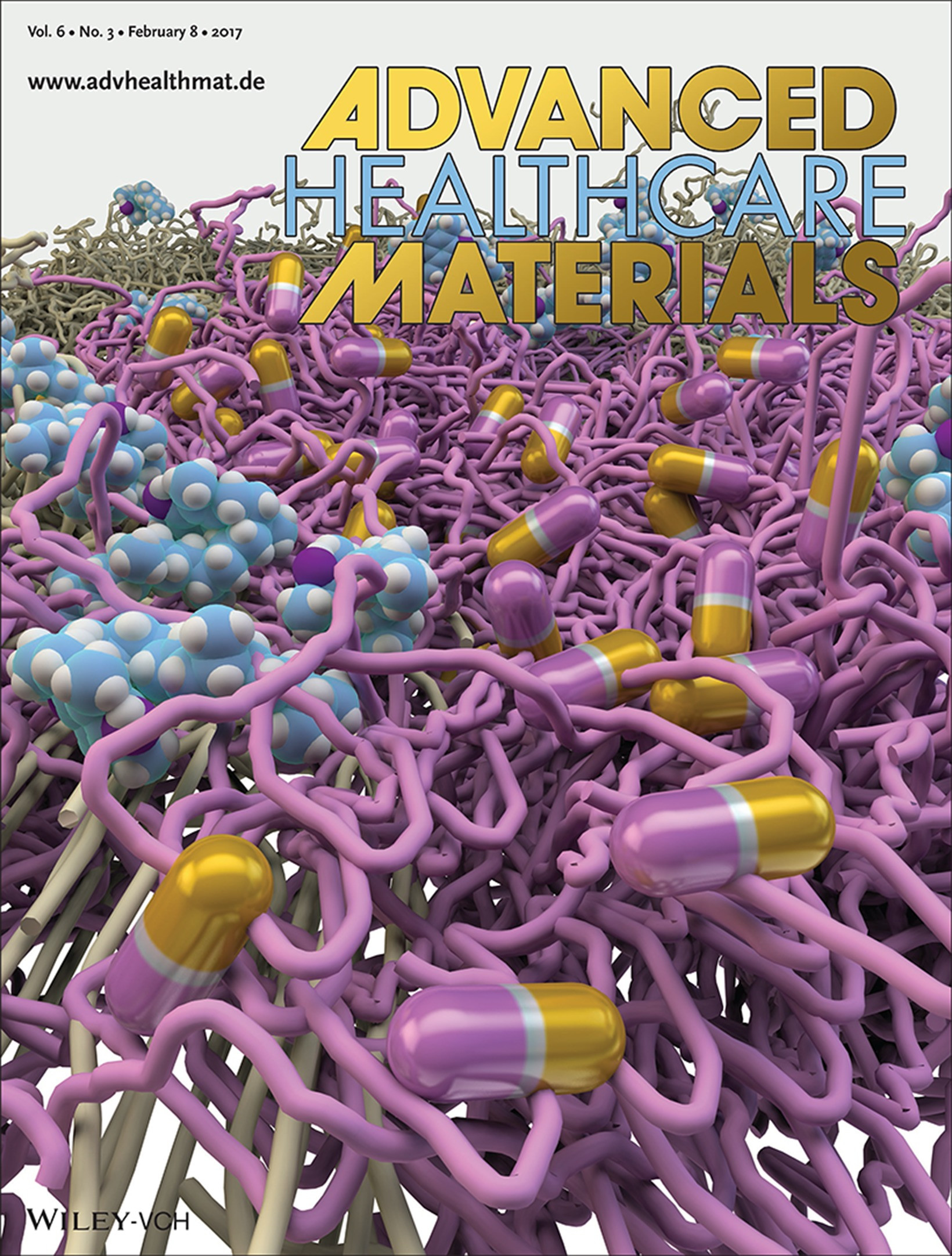 Drug Delivery: Zero-Order Antibiotic Release from Multilayer Contact Lenses: Nonuniform Drug and Diffusivity Distributions Produce Constant-Rate Drug Delivery (Adv. Healthcare Mater. 3/2017)