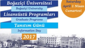 Boğaziçi Üniversitesi'nde Lisansüstü Programlar Tanıtım Günü 1 Nisan'da!