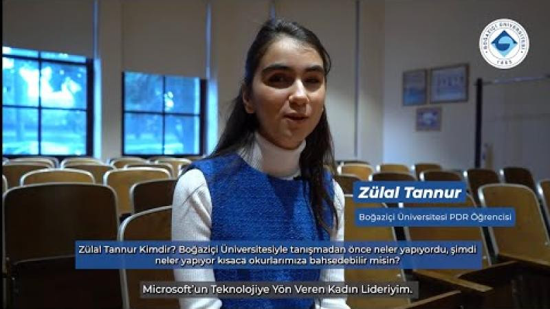 Boğaziçili Zülal Tannur, From Your Eyes uygulaması ile Big Bang Startup Challenge'ta birinci oldu.